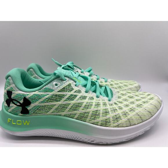 Under Armour Flow Velociti Wind 2 CN Running White Green Breez Men's Size 10.5 - Picture 1 of 12